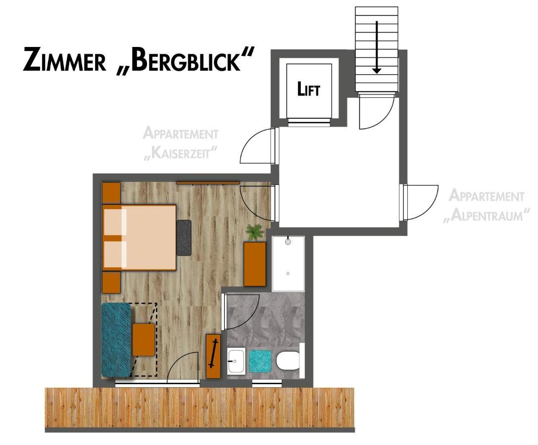 Appartement Pension Auhof Going am Wilden Kaiser Exterior photo